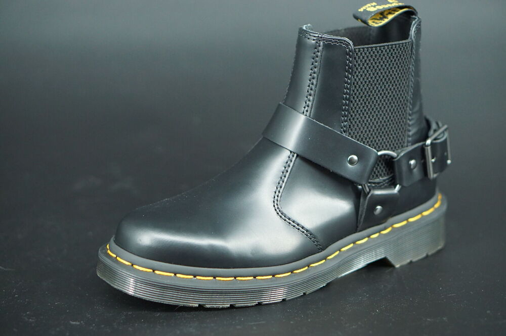 Doc Martens Wincox Harness Black combat ankle boot size 6 / 37 Chelsea lugg